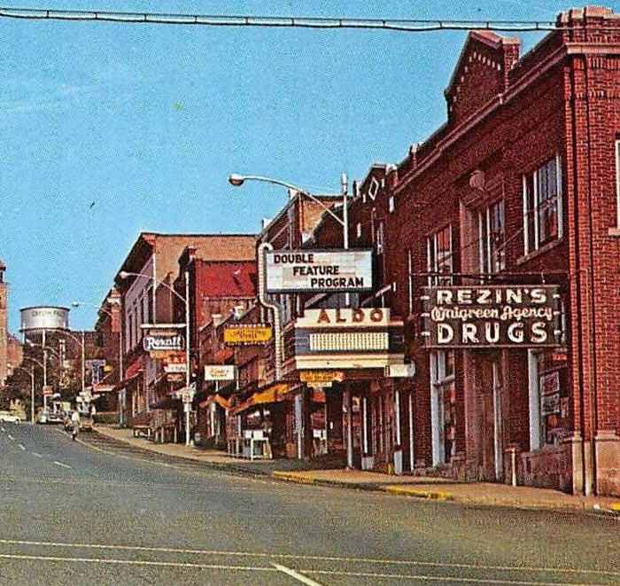 Crystal Theatre - Old Postcard Close-Up